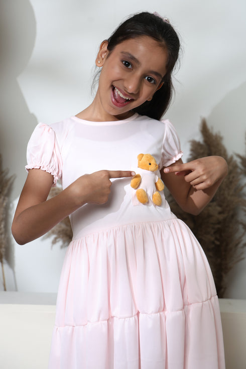 TEDDY BEAR PINK DRESS